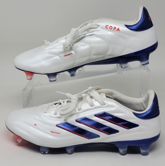 adidas Soccer Copa Pure 2 Elite FG Cloud White Blue Cleats IG6402 Men\'s Size 7 main image 6